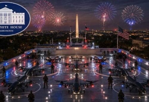 Трамп показал дрон-порт на крыше бального зала Белого дома