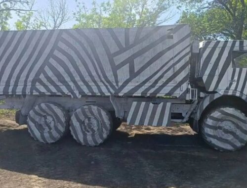 В зоне проведения СВО на защиту военных грузовиков пришли «зебры»